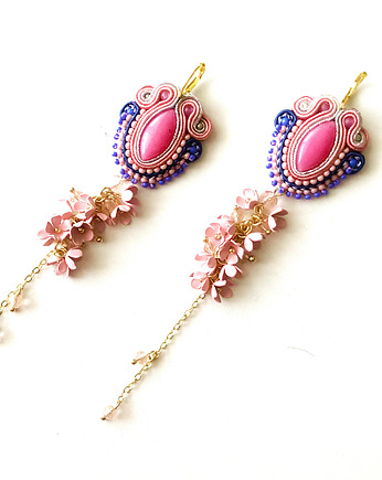 Długie sutaszowe kolczyki COSTA BLANCA z kwiatami, Sylwia Żak