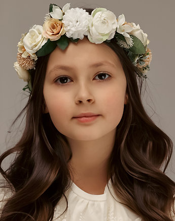 Boho kwiatowy wianek na głowę n.30734, Lola White