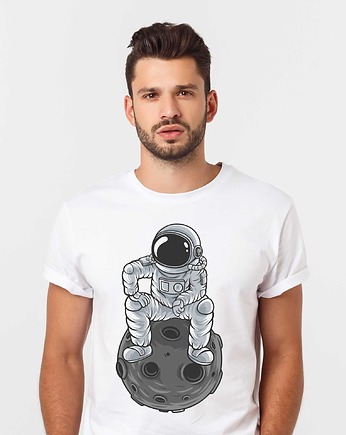 Koszulka  z nadrukiem Astronauta Mistrz księżyca, ART ORGANIC