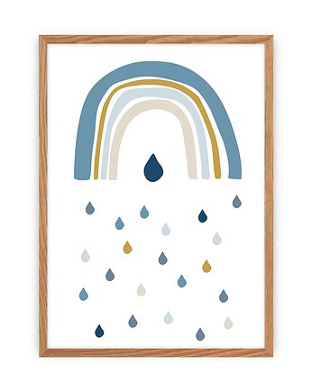 Obrazek Rain of Happiness 30x40cm, Yellow Tipi