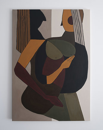 ORYGINAŁ. Obraz na płótnie - DOTYK 100x70 cm, Gosia Sendlewska