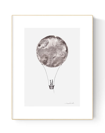 Obraz 21X30 malowany ręcznie na papierze, MiniMalArt