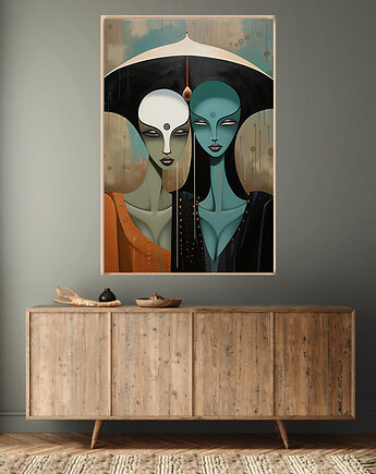 Oblicza Innych Wymiarów - Plakat - Druk - Abstrakcja, Surrealizm, Loft #7, Black Sapphire Art