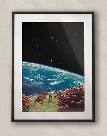 Plakat Kosmiczny spacer - Kolaż Fine Art, DAPIDOKA