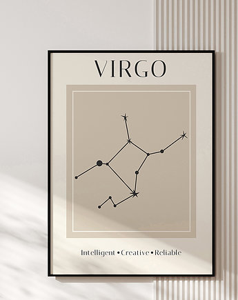 Plakat znak zodiaku -  VIRGO, muybien