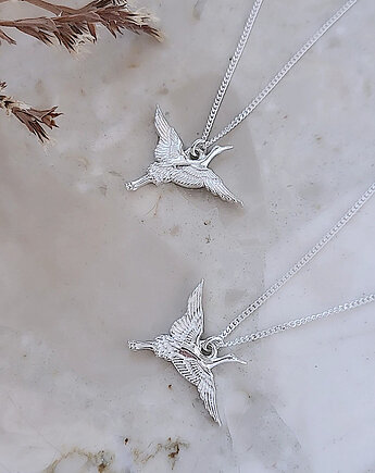 ŻURAW - naszyjnik srebro, ISSI Jewelry