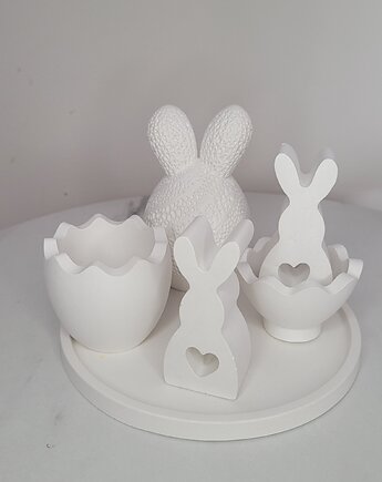 Zestaw Wielkanocny z gipsu polimerowego, Florals&Moss