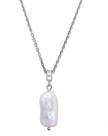 Srebrny naszyjnik z naturalną perłą MODERN, IVE Jewelry