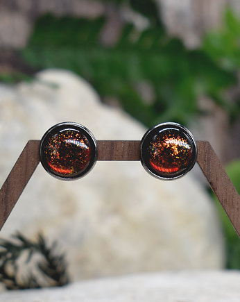 Stalowe kolczyki wkrętki z kaboszonami, Spirit Of Copper