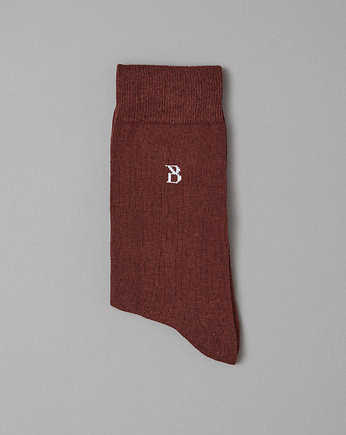 Skarpety męskie stretch cotton brązowe 40-45, BORGIO