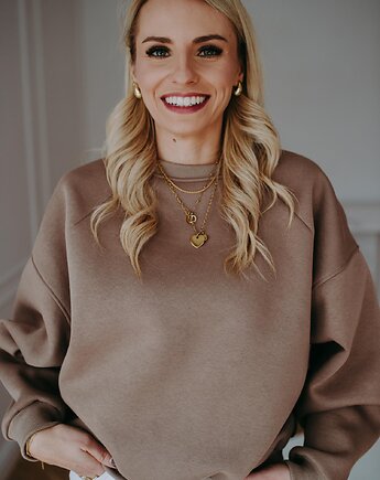 Bluza Basic oversize latte, BejbiStory