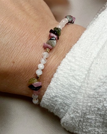 Bransoletka Turmalin z Kamieniem ksieżycowym, Gleeme Jewellery