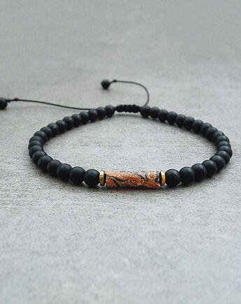 Jaspis abstrakcja Bransoletka, galeria nuit