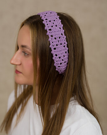 Opaska na głowę fioletowa, DecMabu