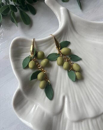 Kolczyki z oliwkami , MariaPolymer