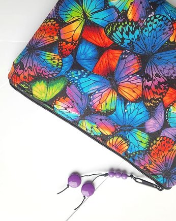 Tęczowe motyle... -kosmetyczka, Gazynia