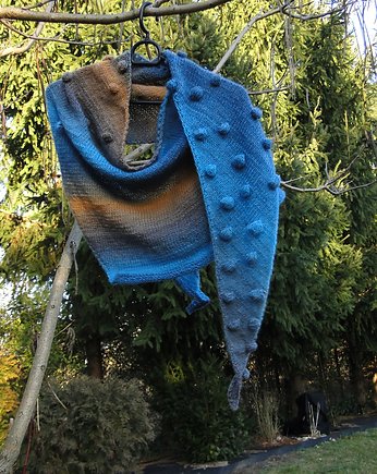 bubbles in yellow  / szal, agat handmade