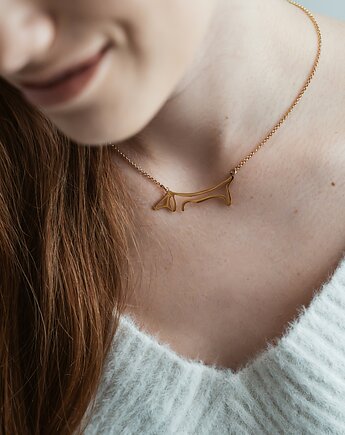 Naszyjnik "Jamniczek Picassa" złoty, Złotnia