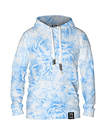 Męska Bluza z kapturem DR.CROW Peonies Blue, DrCrow