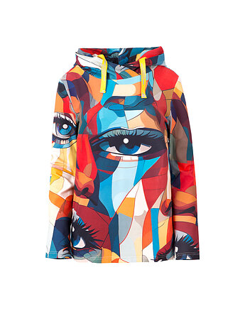 Bluza kangurka "Eyes" unisex, Funaticos