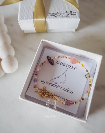 Bransoletka Zodiakalna z Naturalnych Kamieni Koziorożec, MAYBEJWLR