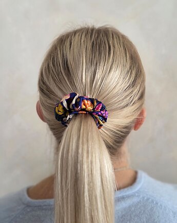 Gumka jedwabna, scrunchie, wild  magic forest MIDI, Capillum
