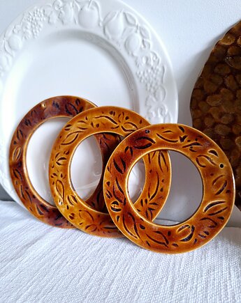 Ramki ceramiczne  3 sztuki, Wooden Love