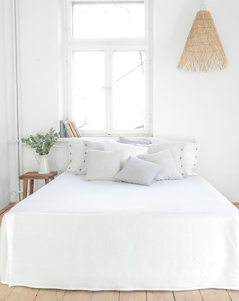 Lambrekin Classic PURE WHITE, so linen!