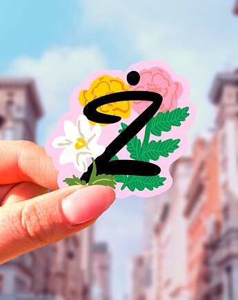 Naklejka - Inicjał - Ż, IvoAdventures