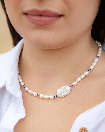 Naszyjnik z pereł, baj.KA
