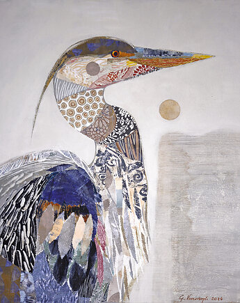 Obraz oryginał na płótnie 60x50 cm - Cisza przed burzą, Gabriela Krawczyk