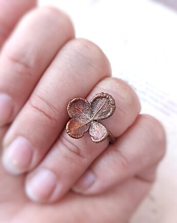 Hortensja pierścionek miedziany r. 11, Treemasters Copper Jewelry