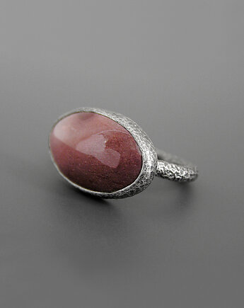Pierścionek Jaspis, srebro 925, Pastelove Jewelry