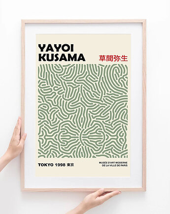 Plakat Zielone wzory Yayoi Kusama, Harvest Maison
