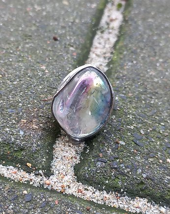 Aura anielska - pierścionek regulowany, po drugiej stronie lustra