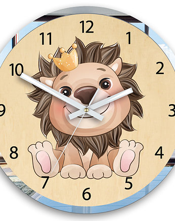 Zegar dziecięcy Lew z koroną  30cm, ModernClock
