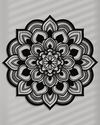 AŻUROWY PANEL DEKORACYJNY, MANDALA, KWIAT, DEKORACJA ŚCIENNA 3D, ORNAMENT, 60, ORNAMENTI