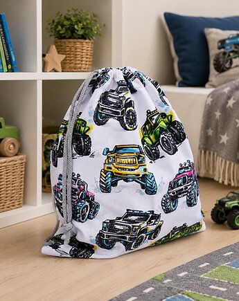 Worek na buty worek na kapcie worek do szkoły szkolny worek monster truck, Uszyciuch