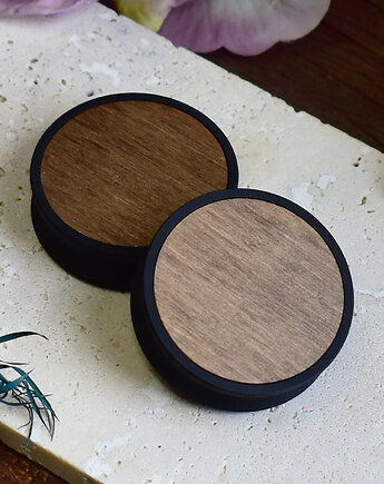 Tunele do uszu 10-100mm / wypełnienie z drewna / jasny orzech, Spirit Of Copper