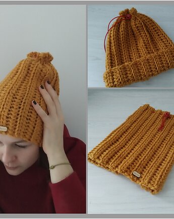 3w1 czapka i komin, boSo handmade