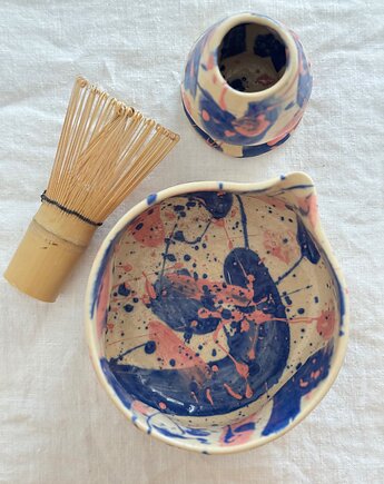 Zestaw do matcha (matchawan + stojak), bien.ceramics