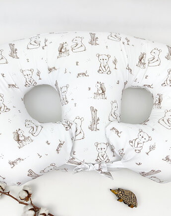 Poduszka do karmienia bliźniąt, prezent dla bliźniąt, poduszka bliźniaków, Enitka Sweet Baby Room
