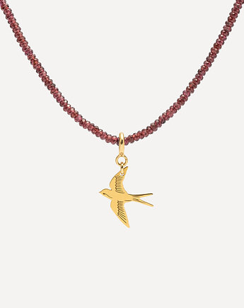 Naszyjnik z naturalnymi granatami i zawieszką  My way, ANIMALKINGDOM