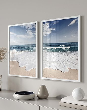 ZESTAW PLAKATÓW  Plaża, morze, raspberryEM