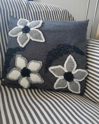 Poszewka dekoracyjna na poduski "Kwiat paproci ", Sparklyyarn