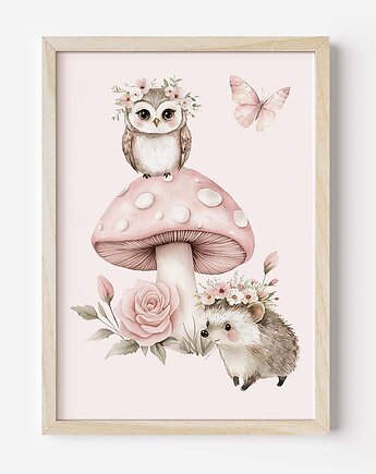 Kolekcja leśne zwierzęta nr 11  Plakaty Na Ścianę Dla Dzieci, Dekoracjan