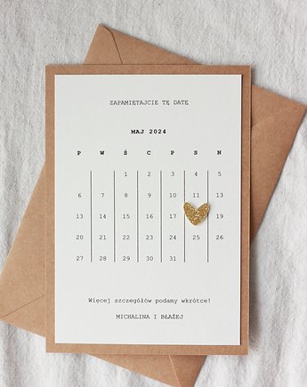 Bliżej. Save the date, papierkarnia