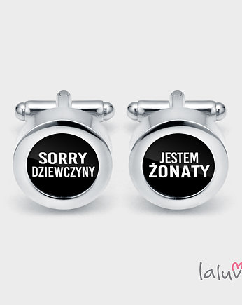 Ślubne spinki do mankietów ŻONATY, laluv