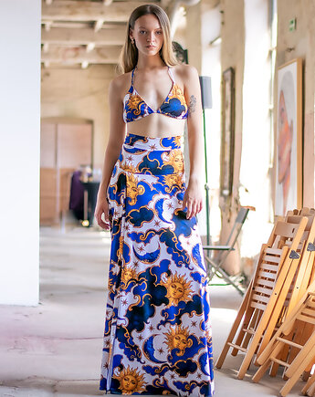 Angelina Sky Parade - spódnica maxi, milita nikonorov