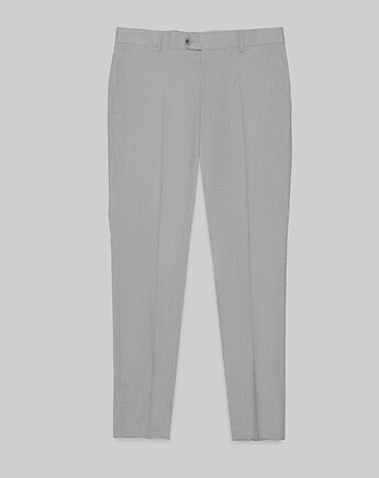 Spodnie do zestawu cinaglio szary classic fit, BORGIO